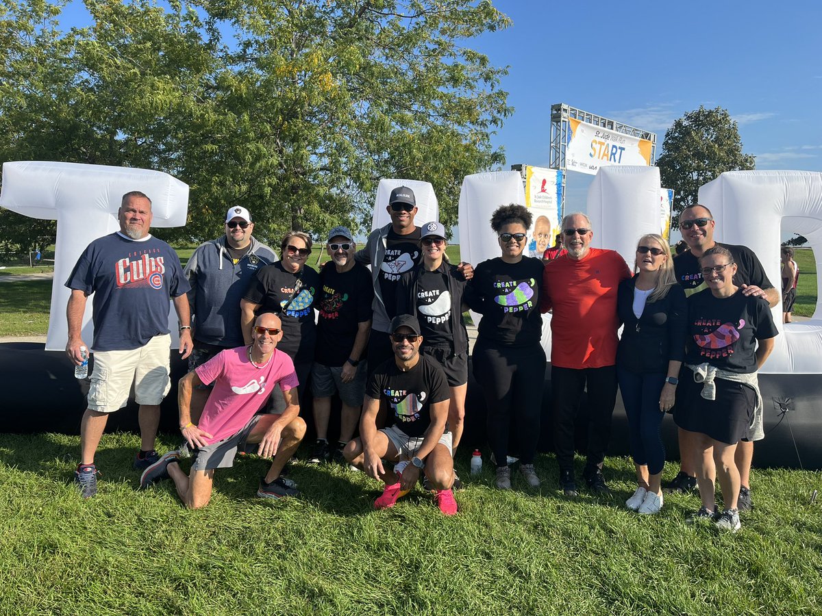 St. Jude Walk was beautiful! Love my team and making change, one day at a time. 😊💪🏽❤️ #chilislove