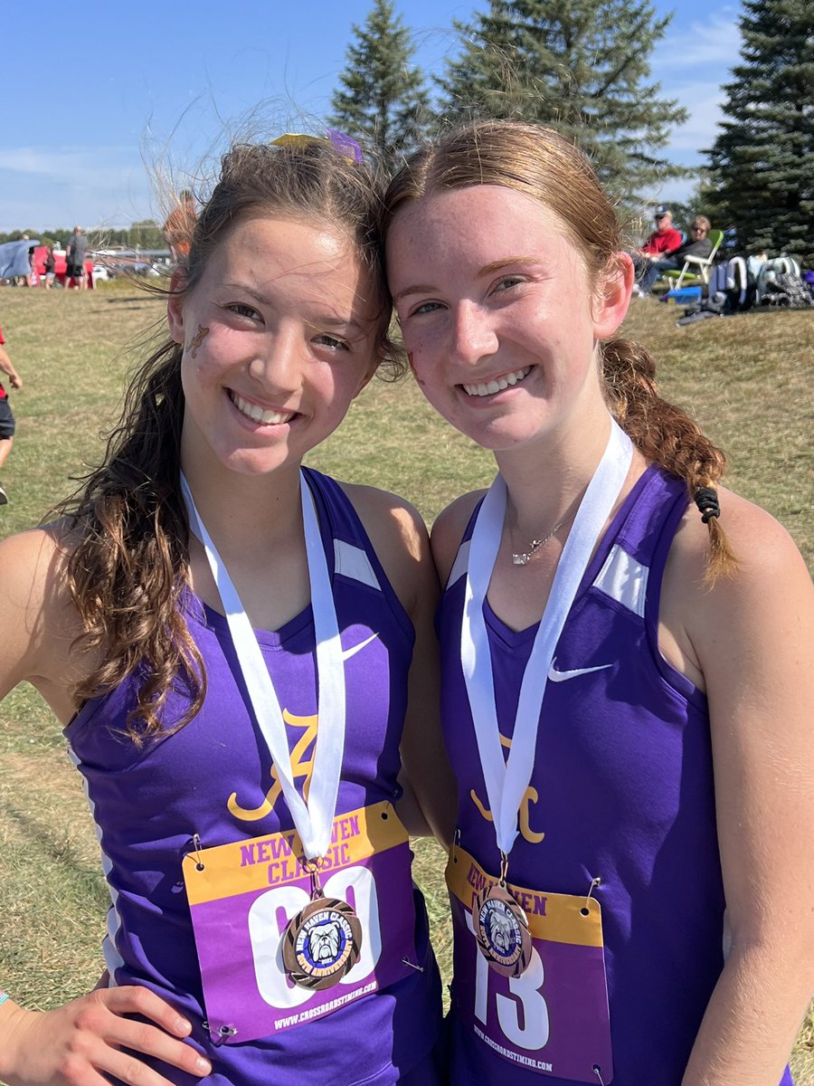 AHSGirlsCross's tweet photo. Two of our girls medaled in the New Haven Invite AA division today! Ava Budak placed 26th and Holly Schneider placed 36th! Great job, girls! https://t.co/L3c6mJ0z4E