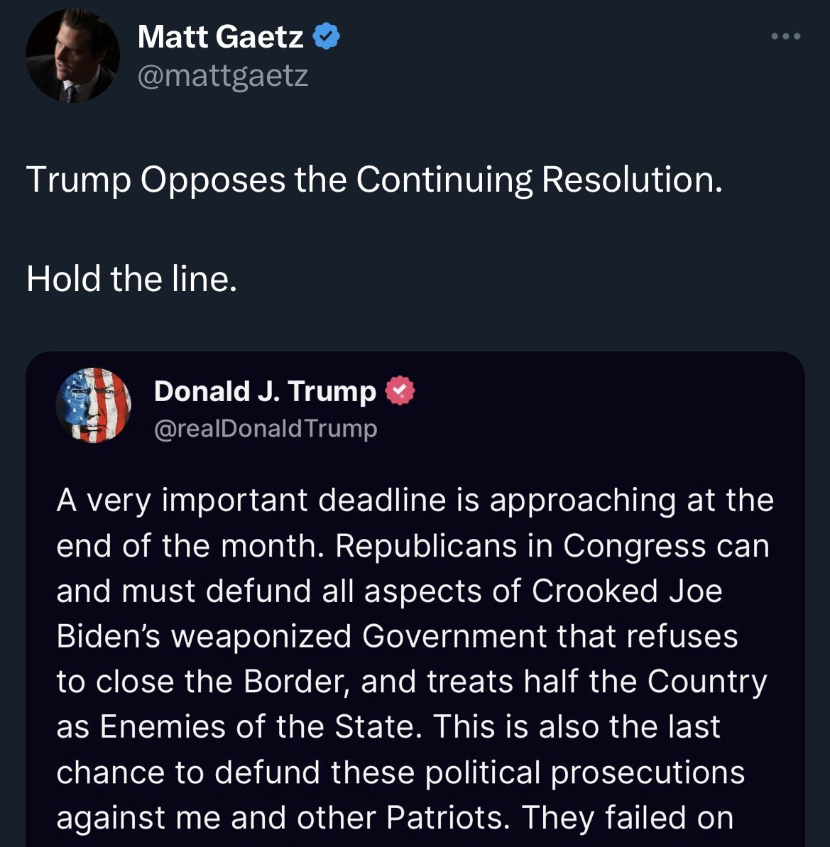 It’s not just a government shutdown. Apparently it’s also a Conspiracy to Obstruct Justice. DOJ should be seriously looking into clandestine efforts by Donald Trump to force our government to shut down simply so that the criminal prosecutions of him run out of money.