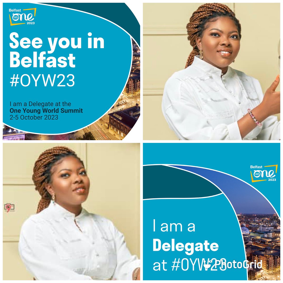 I am excited to represent @UnitedWay  as one of the five @UnitedWay leaders selected to attend the @OneYoungWorld  summit nextweek in #Belfast 

Follow me for updates during the week 
#OYW23 #liveunited @UnitedWayGhana