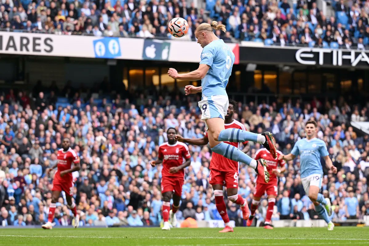 SakdaBuungau's tweet photo. FULL-TIME 90 minutes
Man City 2-0 Nott Forest
1-0 (7") Phil Foden 🏴
2-0 (14") Erling Haaland 🇸🇯
#PremierLeague #PY #SKBA https://t.co/QYz4bTv3RO