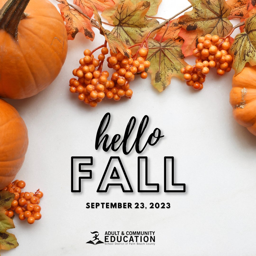 As the vibrant hues of Fall emerge, seize the opportunity to embrace change and dive into an exciting new class with us! palmbeachschools.org/Page/1284