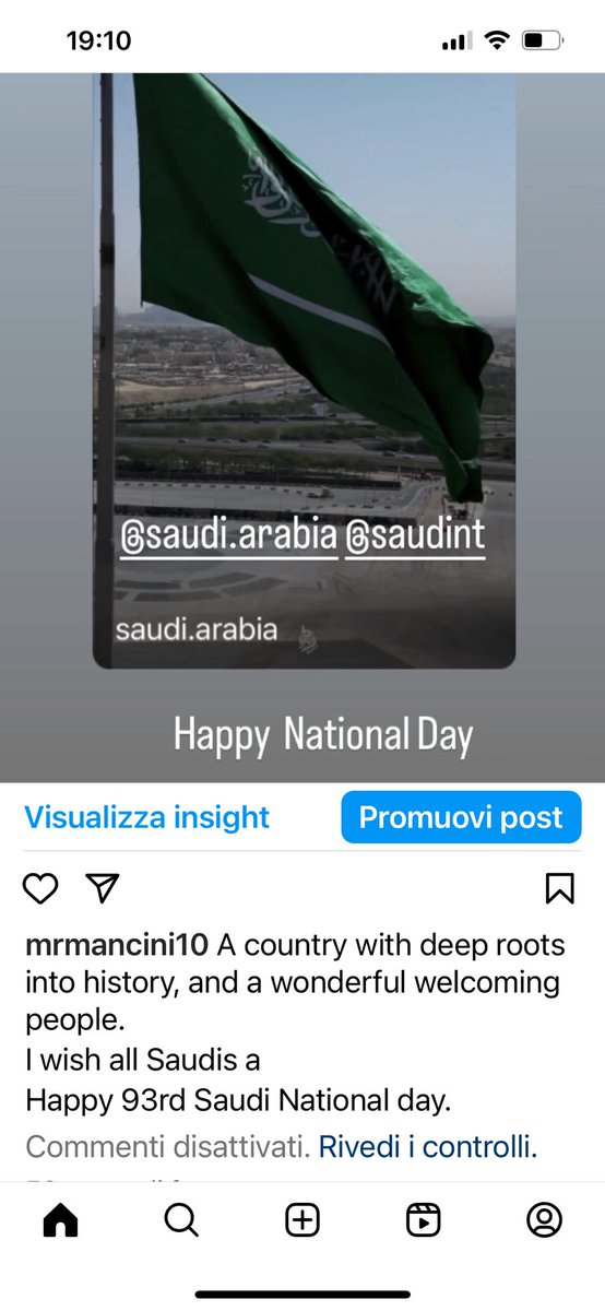 robymancio's tweet photo. A country with deep roots into history, and a wonderful welcoming people. 
I wish all Saudis a 
Happy 93rd Saudi National day. https://t.co/5AG6Q8OaiB
