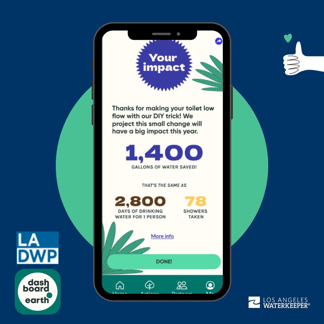 Ready to turn the tide on climate change? <a href="/dashboard_earth/">Dashboard.Earth</a> is your go-to app for taking meaningful actions against climate challenges. Through our partnership with <a href="/LADWP/">LADWP</a>, we can create change right here in Los Angeles.

lawaterkeeper.org/take-action-co…