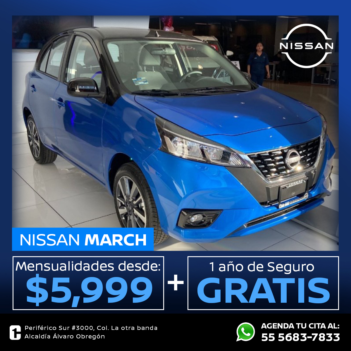 CARONESANJE's tweet photo. Con #NissanSanje estrena un #NissanMarch ¡Envíanos tu INE y te pre calificamos! Las #MejoresPromociones están en #sanje
¿Cómo llegar?📷https://t.co/cTcuWnVfSe
WhatsApp📷https://t.co/1JpIHGs2TZ https://t.co/MmQSGG5c7e