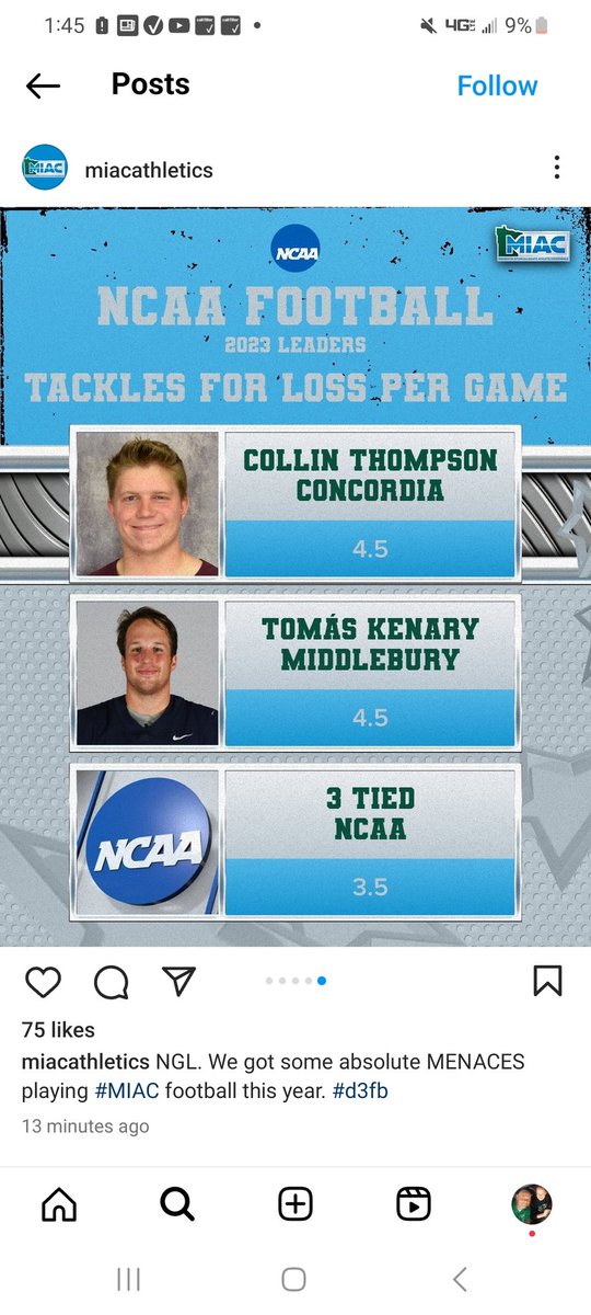 GameDay. Let's keep this going in Deluth. #1 in the nation Thatcher grad Collin Thompson for the second week in a row. #rollcobbs <a href="/azc_obert/">Richard Obert</a> <a href="/CoachPerrone/">Coach Perrone (My Recruits)</a> <a href="/radioguyaz99/">Lee Patterson</a>  <a href="/gridironarizona/">Gridiron Arizona</a> <a href="/Sports360AZ/">Sports360AZ</a> @Davidna09436445  <a href="/AZSPORTSNETWORK/">azsportsnetwork</a> <a href="/CobberSID/">Cobber Athletics</a>