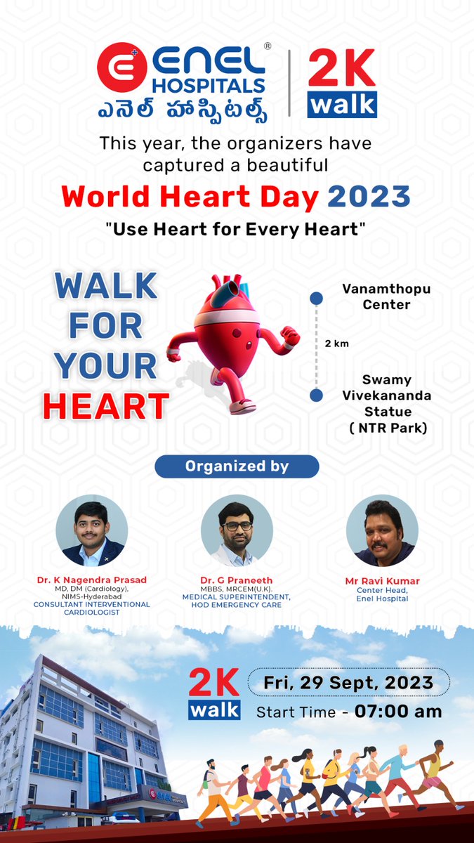 enelnellore's tweet photo. World heart day event .. @nagkulari https://t.co/wxN5Sf2Lxd
