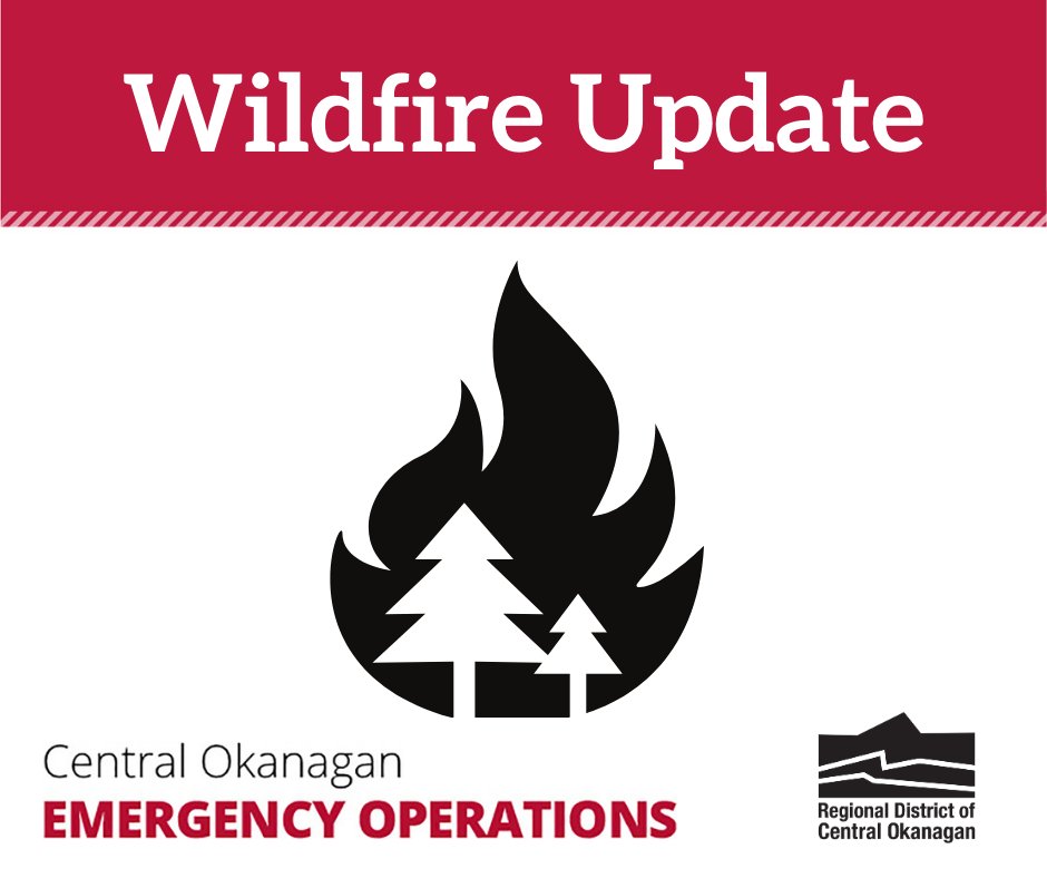 Following another cool evening with scattered showers continuing today, no new orders or alerts are expected for the Glen Lake Wildfire near Peachland. Structural protection is in place; possible hand ignitions today. Details at cordemergency.ca/updates/glen-l…