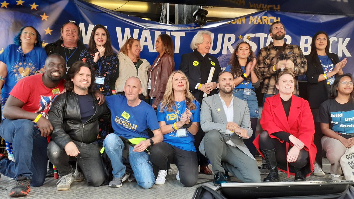 And that's a rap! This year's annual @MarchForRejoin saw some of the best speakers yet in front of the tens of thousands watching! Catch our 'behind the scenes' access all areas EXCLUSIVE show on Tuesday from 6pm! #RejoinEU