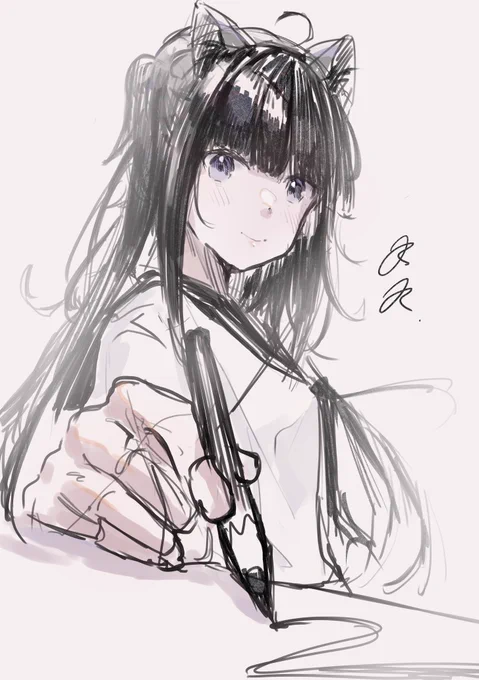 なぜか真夜中に起きたので落書き 