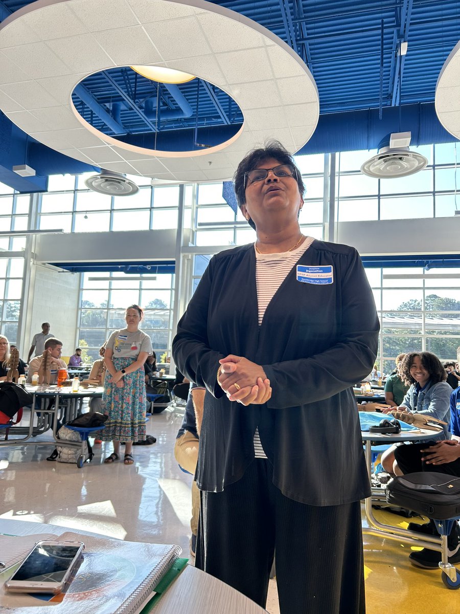 Our amazing Dr. J is representing Stockbridge High School at <a href="/ScienceATL/">Science ATL</a>. <a href="/SHS_HCS/">Stockbridge HS (GA)</a> <a href="/HenryCountyBOE/">Henry County Schools</a> #STEM