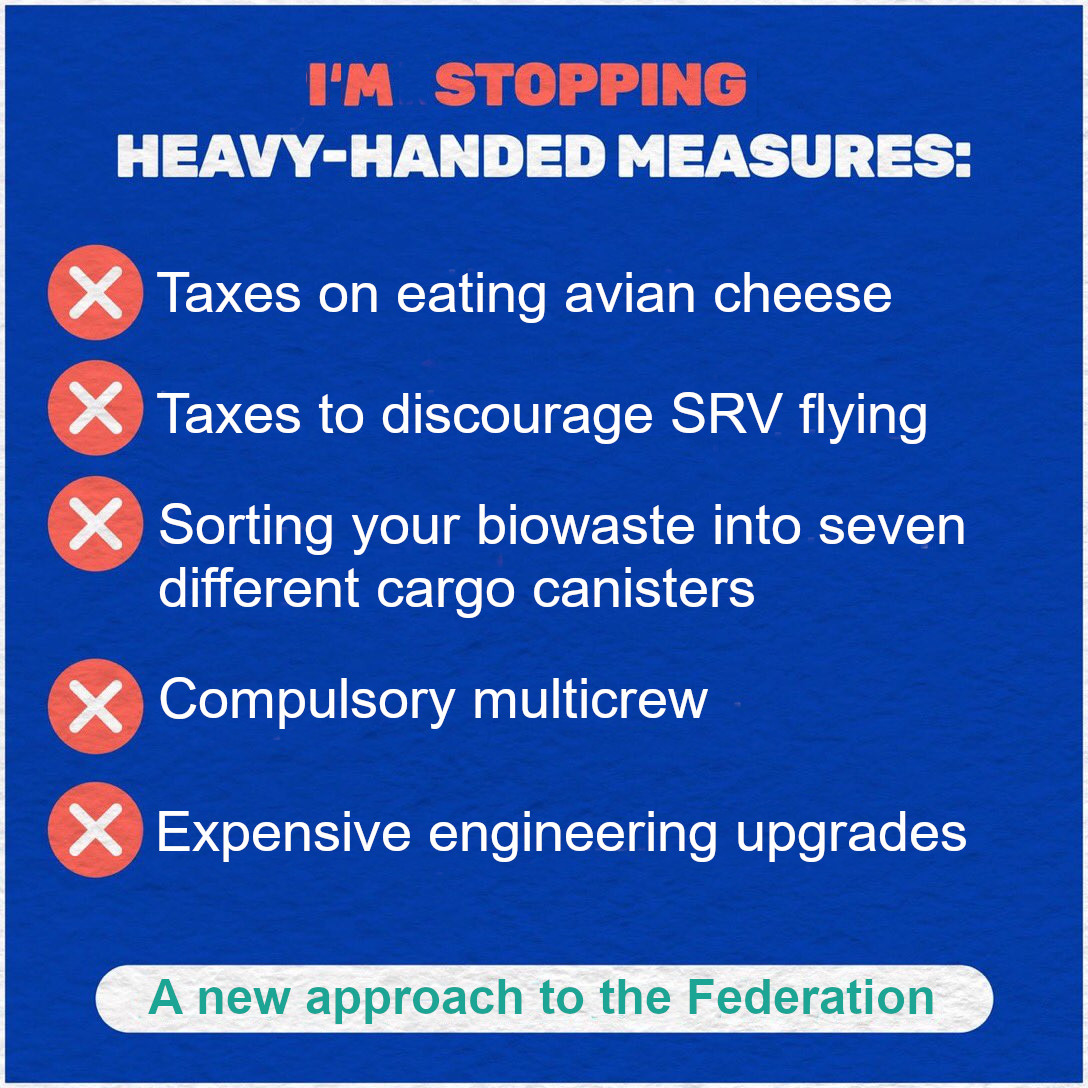 lcu_no's tweet photo. We need a new approach to the Federation.
Make me president and I will block these proposals.
#fool4president @EliteDangerous @EliteDangerous https://t.co/pvpy5EUgrV