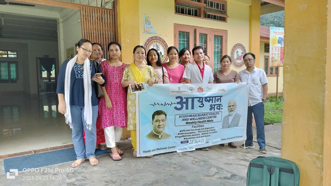 hwcarunachalpr's tweet photo. Health Mela under “Ayushman Bhav Campaign " observed across HWCs in Arunachal Pradesh, 23/09/2023. Glimpses from HWC PHC Toru &amp; HWC PHC Poma, Papum Pare District.
@MoHFW @AyushmanHWC @PemaKhanduBJP @AloLibang @drmlego @MyGovArunachal #AyushmanBhav #HealthMela #AB_HWC https://t.co/svlQNbyEUV
