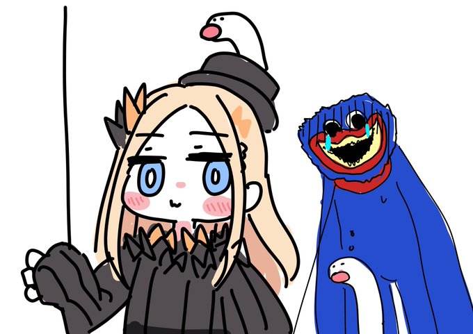 なんか捕まえてきたアビちゃん 