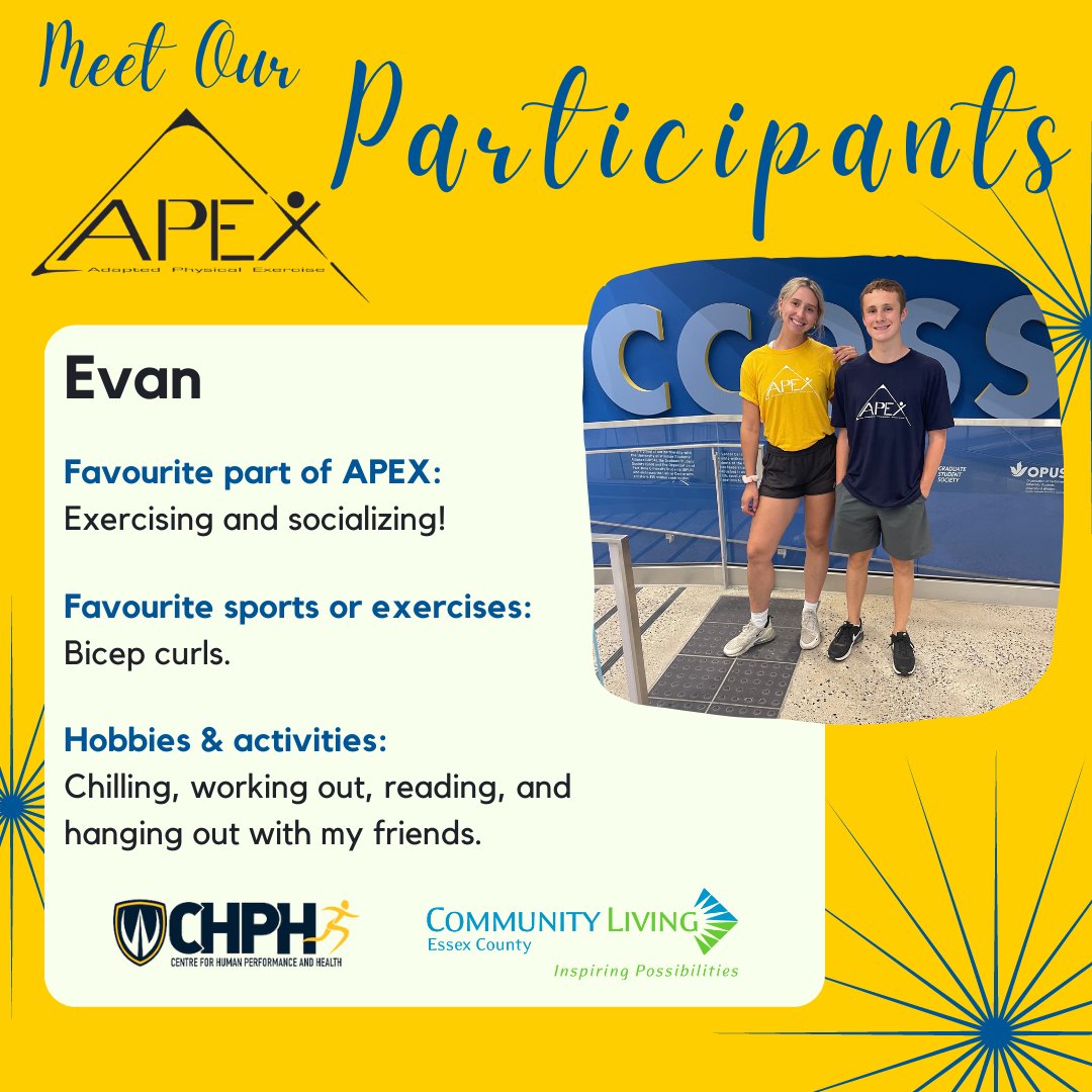 The school year has begun... And soon, APEX will be starting back up. Let's take a look at some of our wonderful past participants. 

Introducing, Evan!