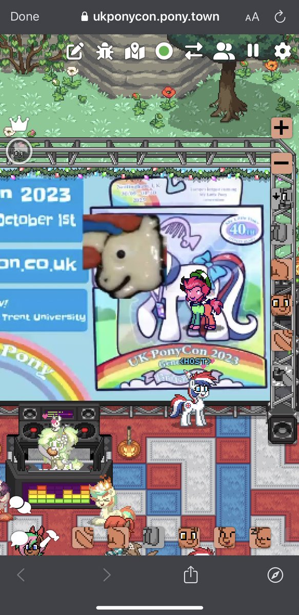 Ponies are arriving early for our Ponytown evening and it’s certainly off to a interesting start 🤣🤣🤣

See you on the #UKPonyCon PonyTown server for a pre-PonyCon evening of fun! ukponycon.pony.town