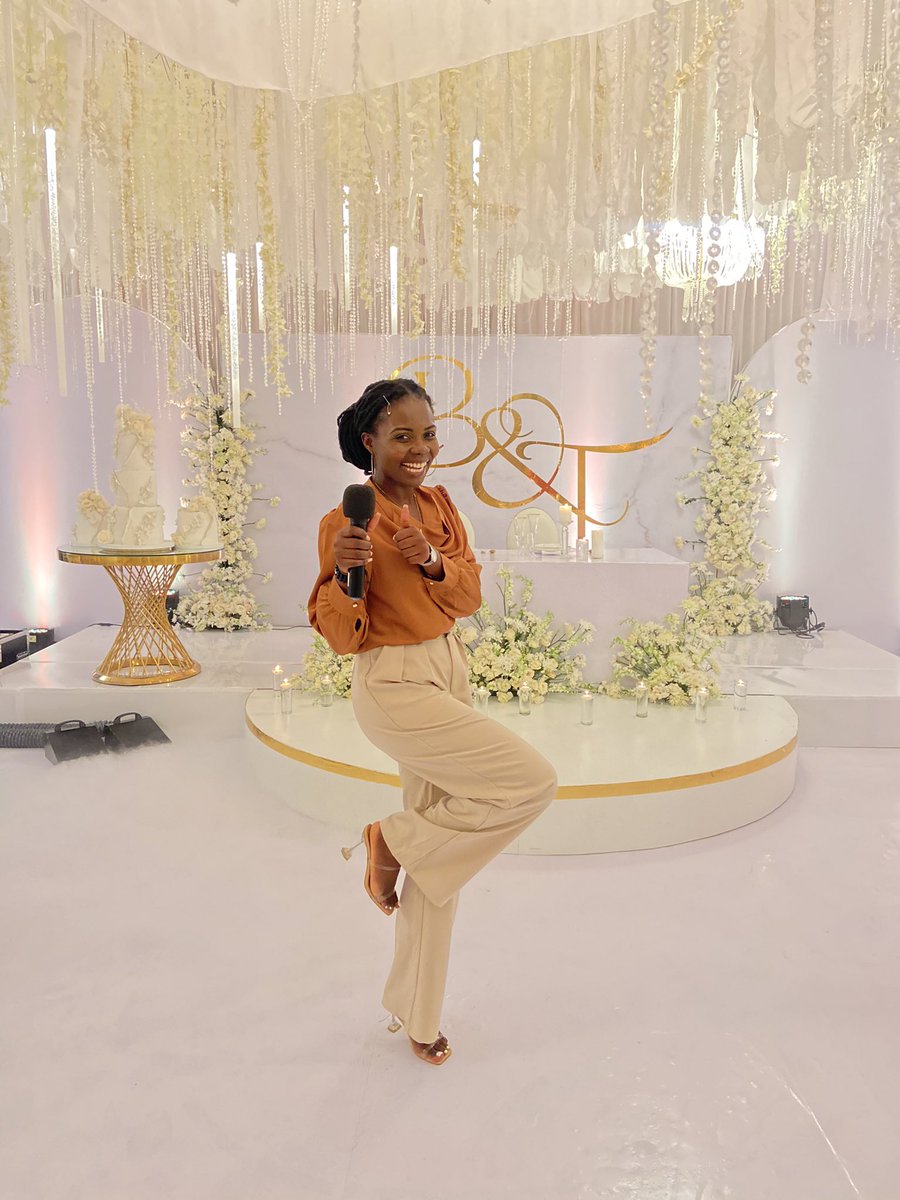 VikachaOfficial's tweet photo. Your Event Hostess- Brian&amp;Thoko wedding Reception 🤎🤎
#eventhostess #emcee always at your service 🫶🏾 🎤 https://t.co/B8qmMZQrLg