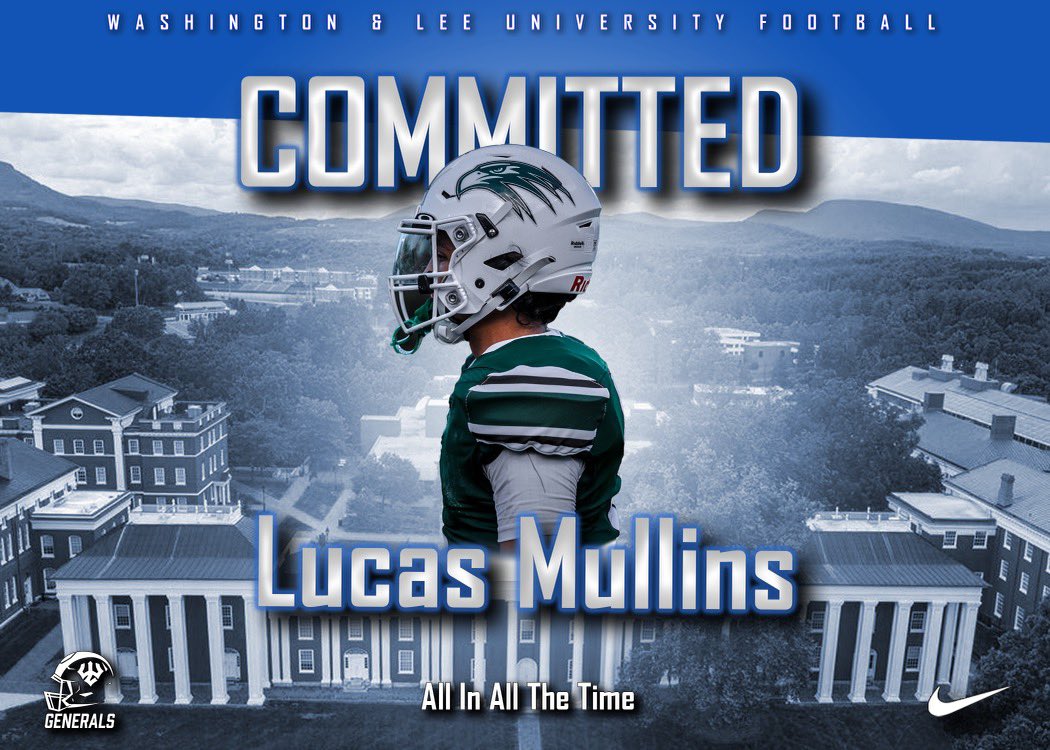 LucasMullins11's tweet photo. Blessed to announce my commitment to @Generals_Fball!! I want to thank all of my coaches for believing in me, my parents for pushing me, and God for giving me this opportunity. Go Generals‼️‼️💙🤍 @CoachCollinsII @CoachMGibson @coachlerose @GHHS_Football @FalconCoachT https://t.co/PqS9TODCMO