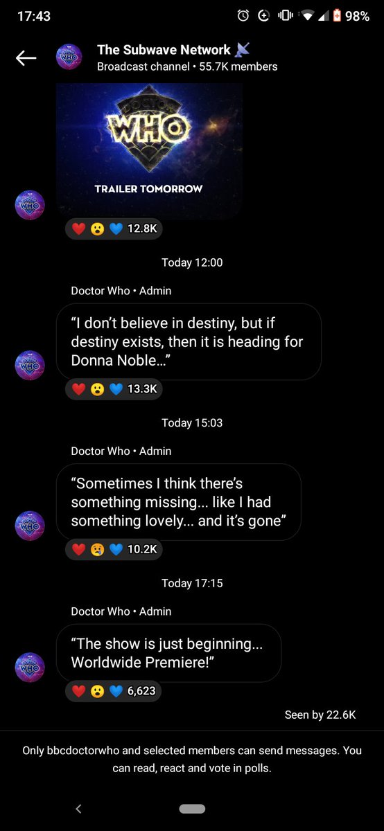 deadlynight's tweet image. SOMETHING UP TO!
SOMETHING UP TO!!!
#DoctorWho #SubWaveNetwork