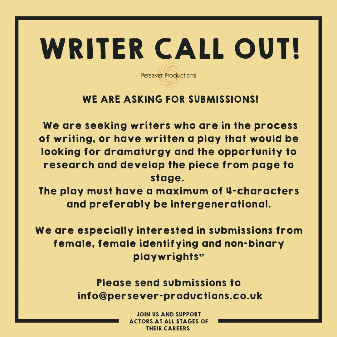#writers #theatrewriters #writersoflondon #theatre #newtheatre  #writing #newwriting #femalewriters #playwriting 

Please share! We want to hear from you!