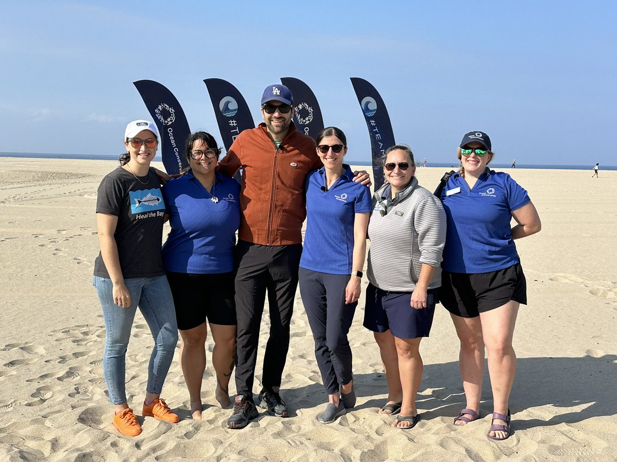 BenAllenCA's tweet photo. Excited to kick off #CoastalCleanUpDay with @OurOcean & @HealTheBay! CA is leading the way on upstream plastic reduction, but there’s still plenty of trash on our beaches today. So I’m so excited to join hundreds of Angelenos taking action this morning to clean it up! https://t.co/yLJKVRojia