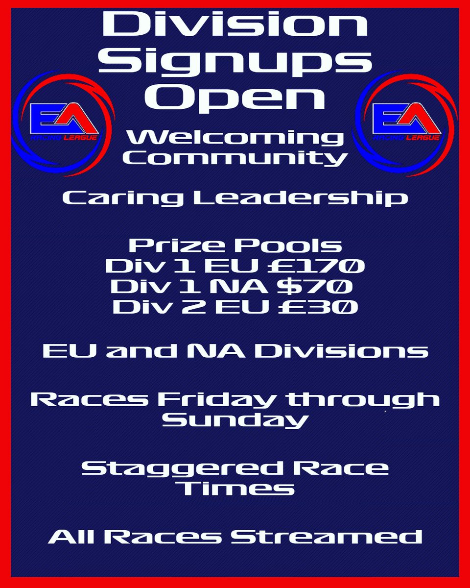 Ea. Racing league (@earacingleague) on Twitter photo 