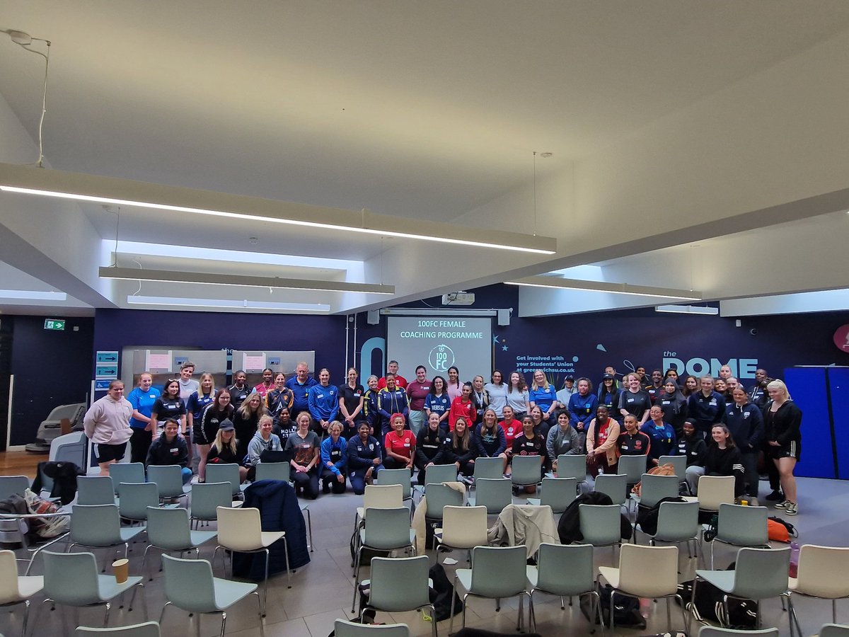 AmateurFA's tweet photo. Great day with the new #100FC cohort and London Female Coaching Group, filled with a day of sharing experiences, a panel of inspirational guests, and coaching workshops. 

Thank you to all who came and the FA CDOs and Coach Mentors for their support and expertise ⚽️ 🙌 https://t.co/yW96Bj2GpW