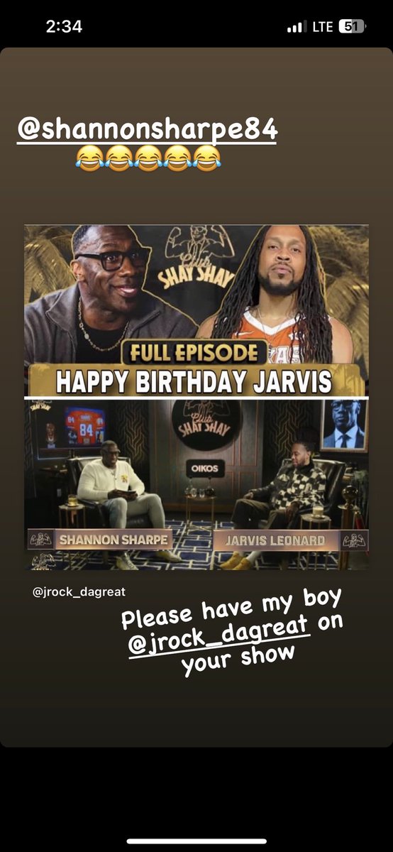 darkandtatted's tweet photo. @ShannonSharpe  please have a normal guest https://t.co/Fy1taiUkX9