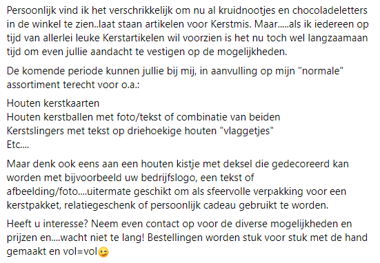 EngravingCrea's tweet photo. Ja hoor, "die tijd" komt er weer aan. Dus lees de tekst even goed en zorg dat je er bij interesse op tijd bij bent...
#Feestdagen #opdrachten #volisvol https://t.co/vTyjZPvCEp
