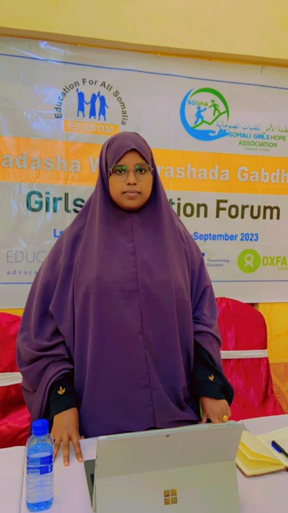 EFASOMSomalia's tweet photo. Today in Kismayo, #EFASOM and #SOGHA Girls' Hope have  jointly advocated for girls' education with the support from the MoE of Jubaland Federal State, #OxfamDenmark and #GPE under the Education OutLoud (#EOL). Girls at all levels at primary, secondary, and tertiary were involved. https://t.co/485CxUVnud