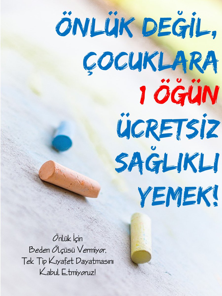 Önlüğü bırak öğrencilere bir öğün yemeğe bak!
#ÖnlükBedeniVerme 
#ÖnlükİtibarKazandırmaz