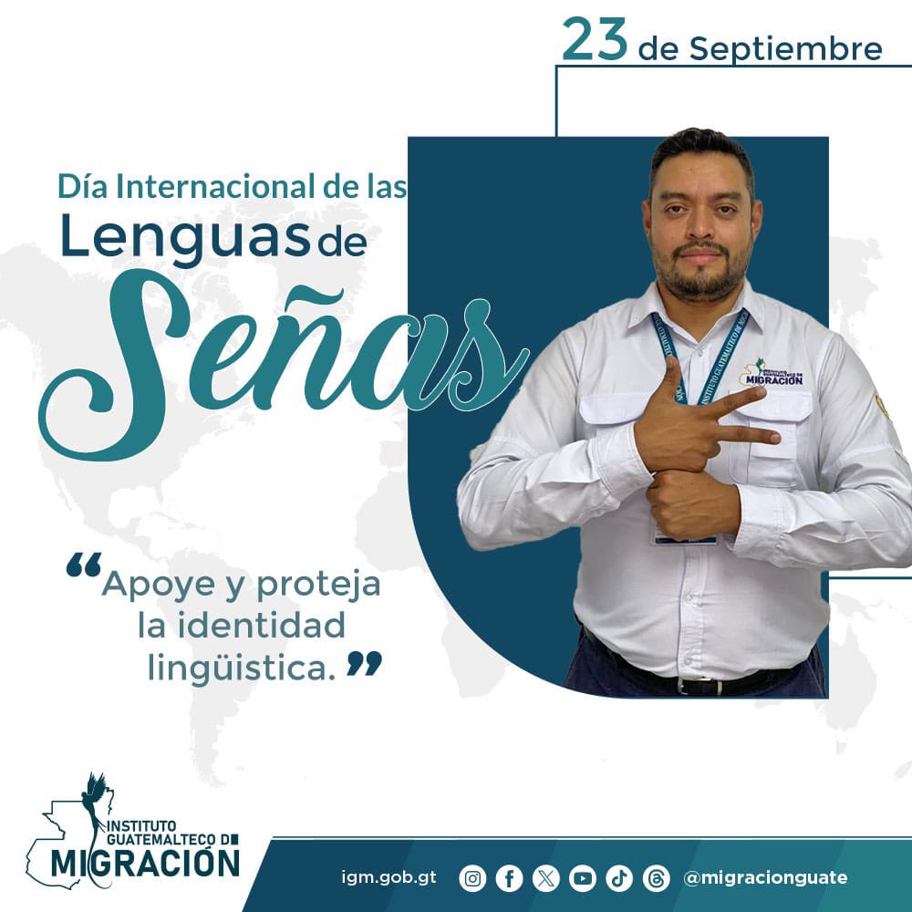 MigracionGuate's tweet photo. #23DeSep | @MigracionGuate reconoce la importancia de la comunicación inclusiva. https://t.co/jpbQi8reaf