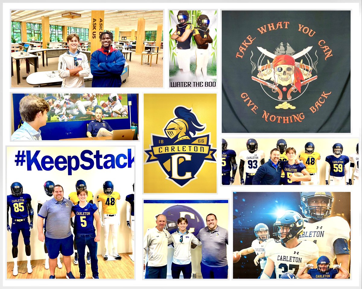 AustinBoothe15's tweet photo. After a great conversation with @CoachKent56 I’m grateful and blessed to announce an offer from @CarletonFB 
#keepstackin @CoachBobDavies 
@CoachJournell @CoachJRob56 
@BSublet 
@EthanBoothe https://t.co/g4hnPBbcN0