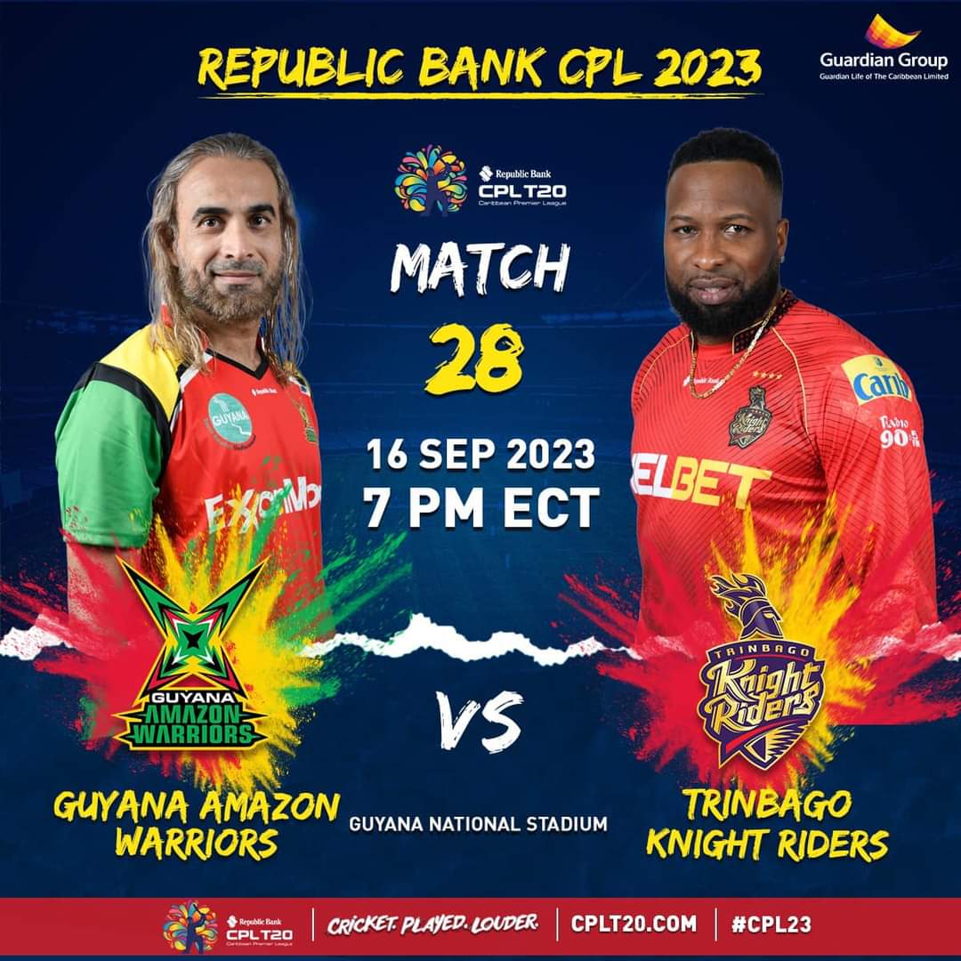 We will be waiting 😌

#GAWvTKR #WaveTheRed #WeAreTKR #CPL2023