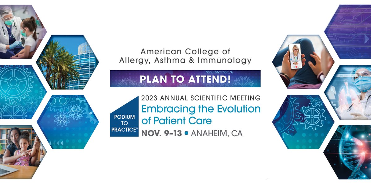 Be a part of the unparalleled #ACAAI23 Annual Scientific Meeting, Nov. 9 – 13! Our comprehensive program is full of variety. Join us in person in Anaheim or at home via Livestream. Register today!  #allergydocs #allergy loom.ly/hdTZzss
