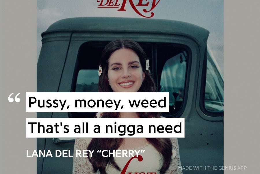 LyricVault's tweet photo. Cherry / Lana Del Rey https://t.co/Xyh5kILWeK