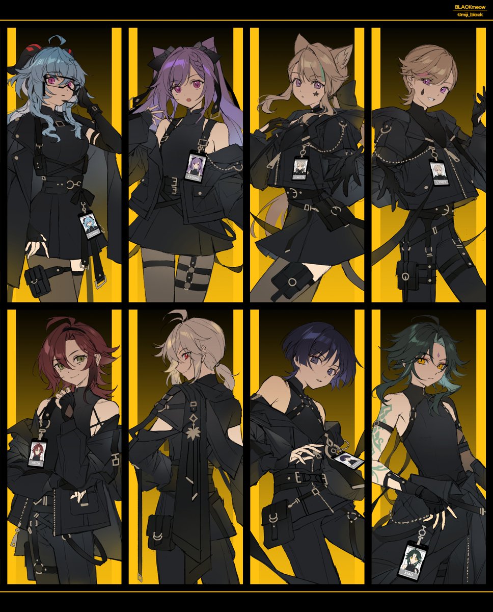 I designed the costumes for these characters theme of secret agent in HoYoFair 2023 - Spies in the Shadows Thank you so much for the great opportunity.✨ - #HoYoFair2023 #HoYoFair #GenshinImpact