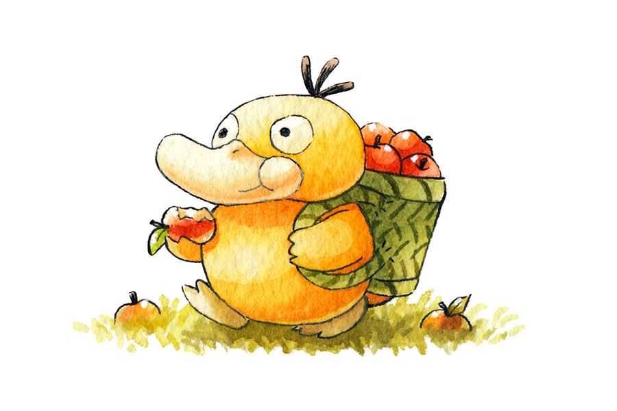 Apple Pickin' Psyduck!