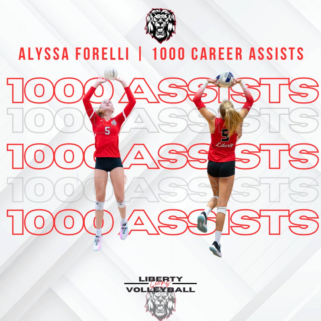 Congrats to Alyssa Forelli for earning 1,000 career assists!!