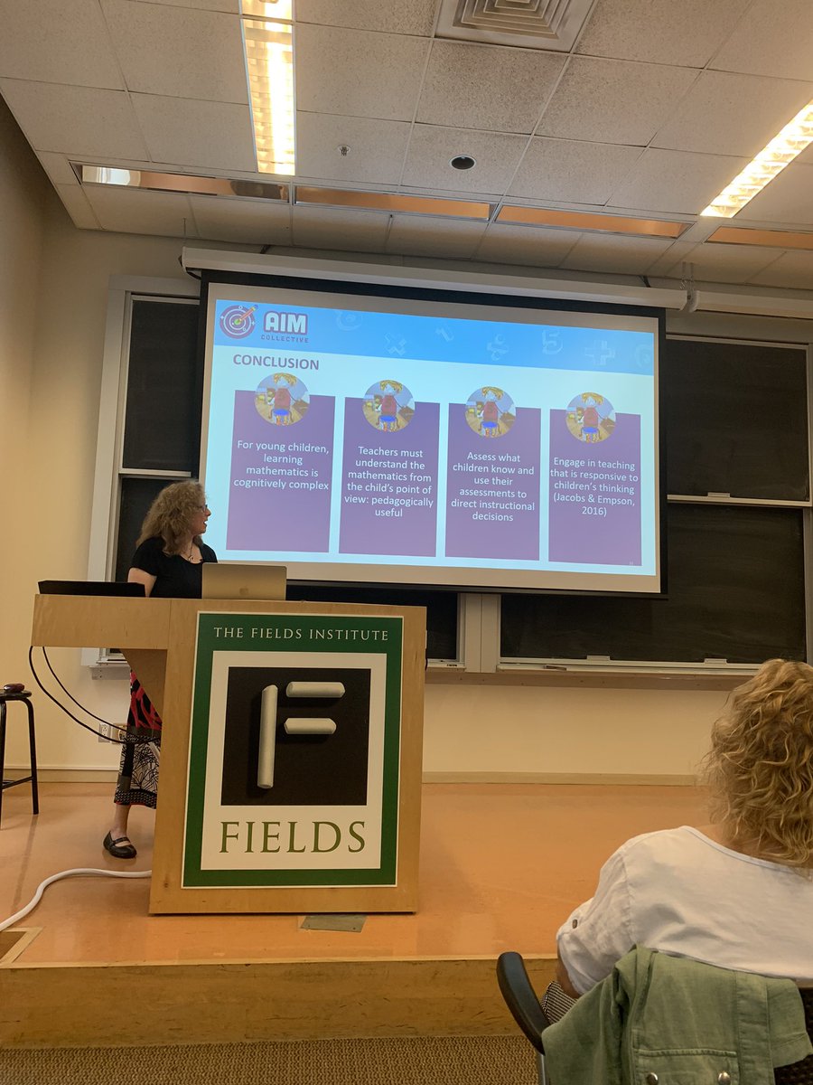 DrSandyYoumans's tweet photo. The dynamic duo of @OsanaHelena and @j_houle02 presenting about the importance of using cognitive research to inform early math teaching. Partnerships between universities and school boards strengthen how we teach early mathematics ๐งฎ #AIMCollective @rebeccammerkley https://t.co/oHNxupdoUo