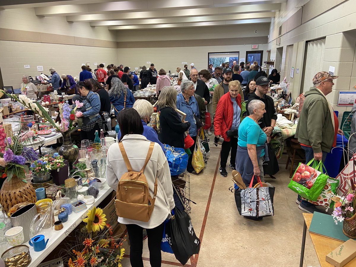 Wonderful turnout this morning at our annual Rummage Sale. 

Get an early start on your Christmas shopping.  

We are open until 3 PM at the community centre on 13th Ave.

Bargains, bargains, bargains!
