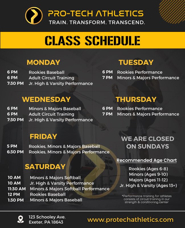 ProTechAthlete's tweet image. All guests are eligible to take advantage of our 30-Day Intro offer! The VALUE of this offer is incredible.

Semi-private training for young baseball &amp;amp; softball athletes as well as adult fitness. Other sport divisions Coming Soon!

Get started at protechathletics.com