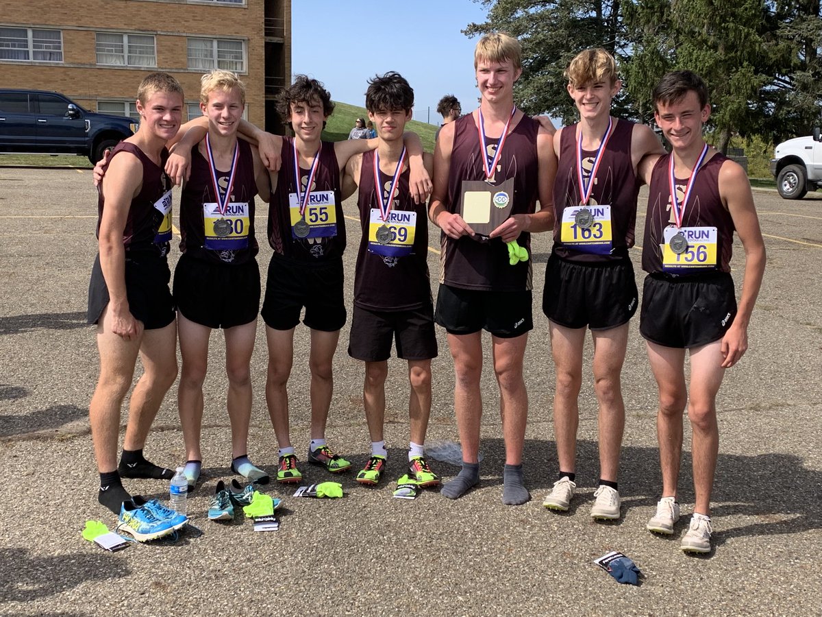 Stow Running Bulldogs WIN the Malone Cross Country Invitational!!  They ran an aggressive race strategy &amp; competed well today!  Congrats!  #strongertogether #speedkills