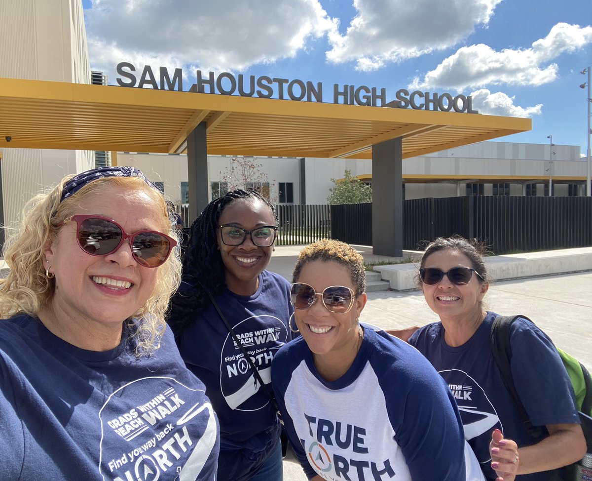 On this amazing sunny day we reached out to scholars with our Student Re-engagement Walk. #hisdtruenorth @TeamHISD @MilonAngela @BrownShandra @MorenoMustangs @elipadi67 @acastro_hisd @NorthForestHigh @HISDNorthDiv