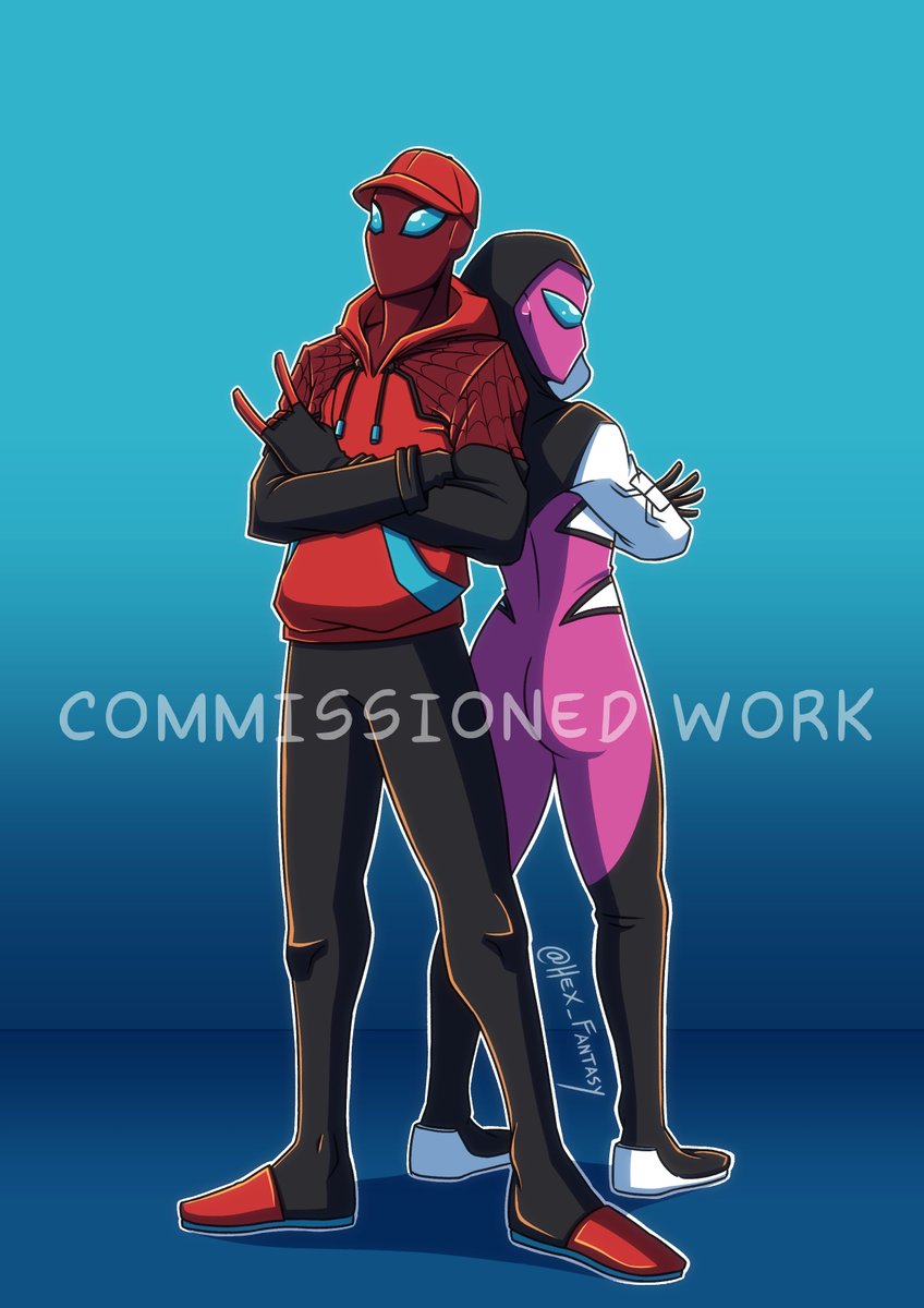 Elegantshadow39's tweet photo. @itsevanart @Nixel91200589 @HexFantasy 
Ghost-Spider and Kid Arachnid. 
#Ghostflower 
#gwiles 
#Ghostflowerweek 
Add in your headcanons about The Morales-Stacy https://t.co/XOX3dCD7ng