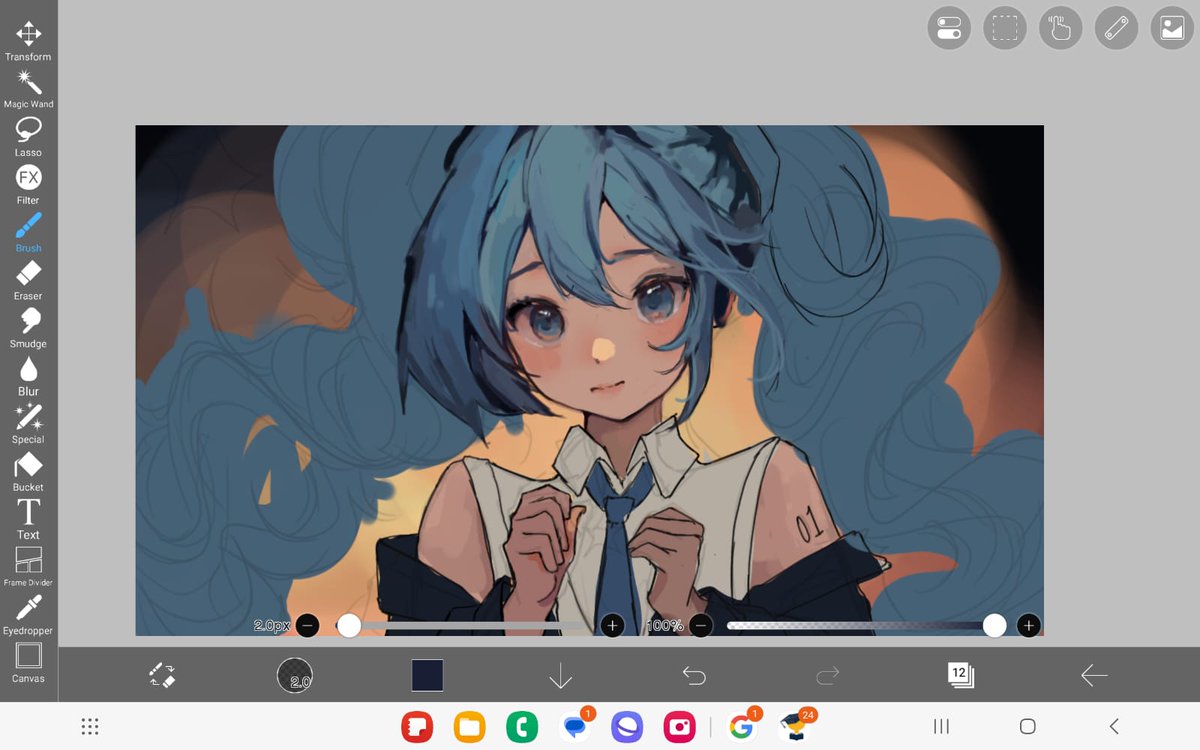 Astercoffee's tweet photo. Drawing Hatsune miku in my own style

#HatsuneMiku #digitalart #art https://t.co/Uoy7EeQm4l