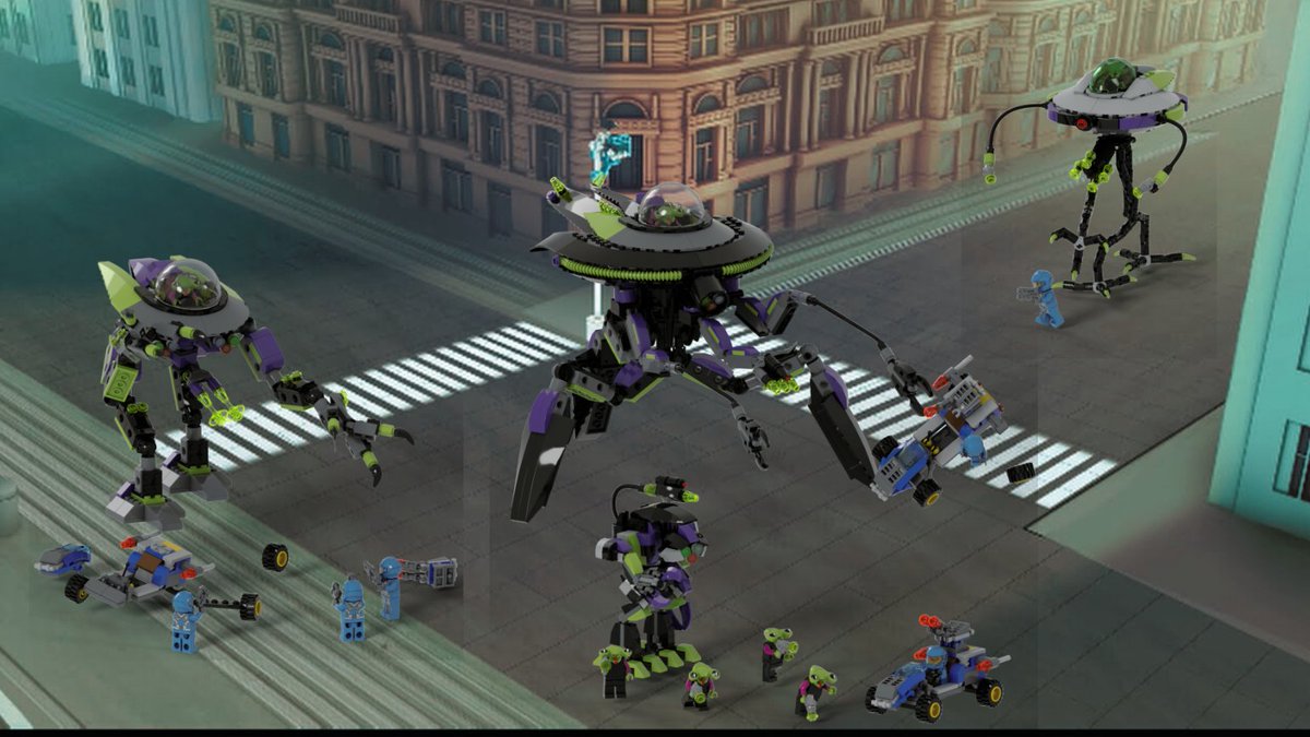 Cap_Muscovy's tweet photo. Humans vs Alien invaders - War for the City
#LEGO #moc #AlienConquest https://t.co/bXHMTFKBnF