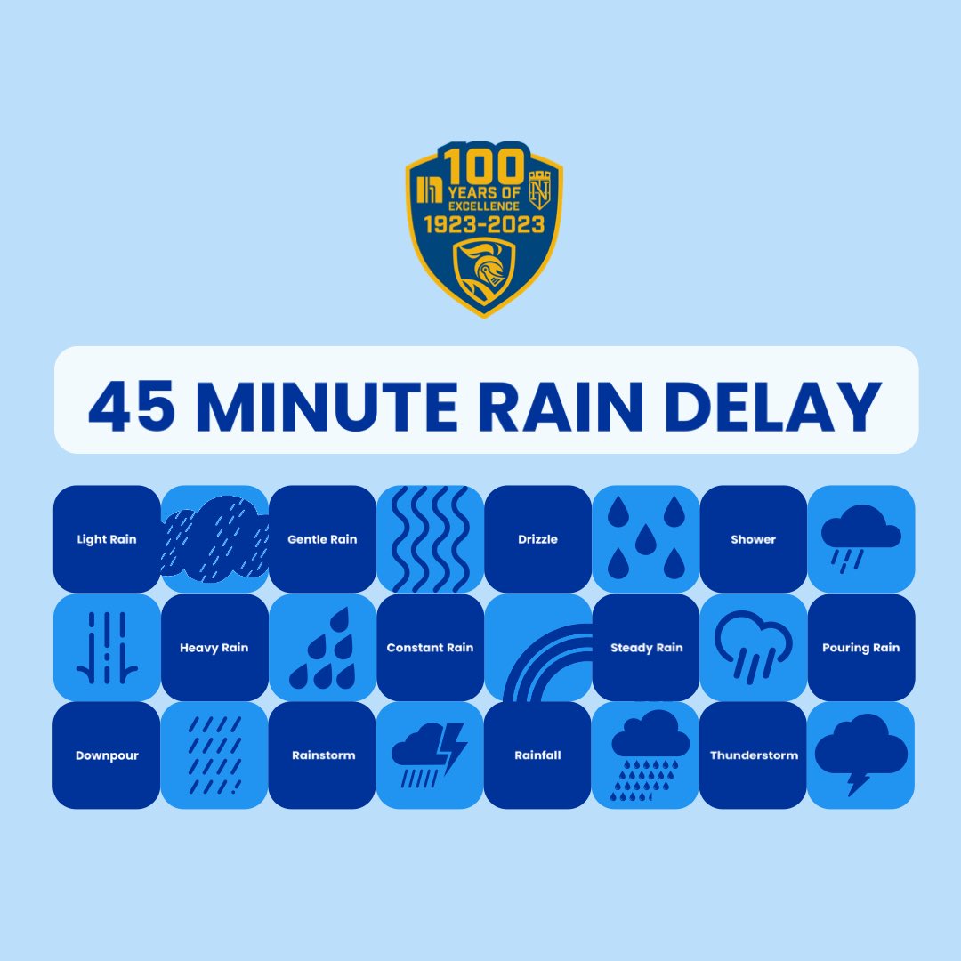 NorwinBand's tweet photo. Gates will still open at 1:30 pm, but we’ll be pushing performances back 45 minutes. The national anthem will now happen at 3:30 pm, with our first band taking the field at 3:45 pm. https://t.co/pPfX74zxiA