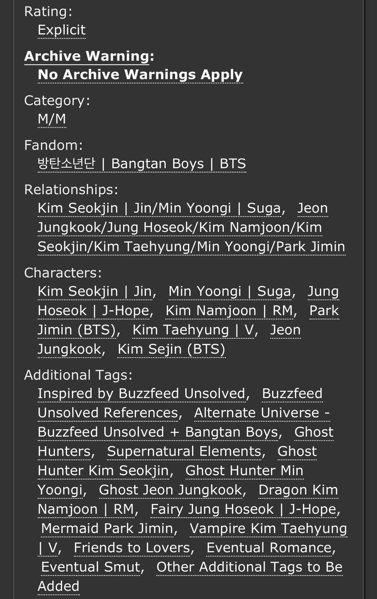 The Ghoul Boys

⨳ Yoonjin, BuzzFeed Unsolved AU, friends/co-workers to lovers, OT7 endgame
⨳ Yoonjin research mysteries, hunt ghosts, and collect supernatural boyfriends
⨳ Chapter 1/?, 1K
⨳ Written for <a href="/yoonjinfest/">Yoonjin Fest (resting ❣️)</a>
⨳ moodboard: @Onion_Path
⨳ ao3: archiveofourown.org/works/49814482…
