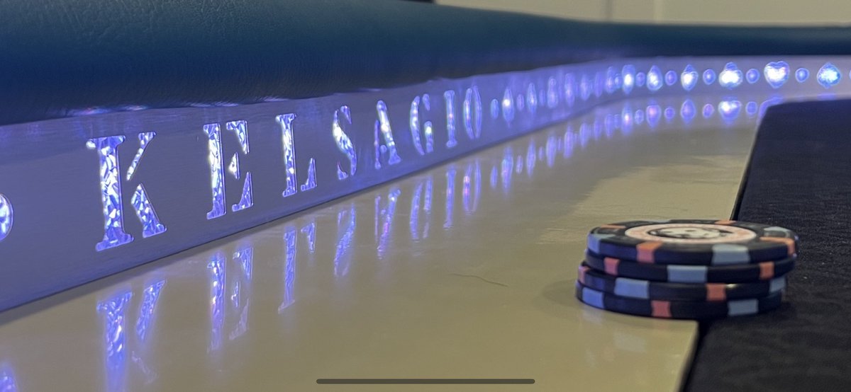 MattGlassman312's tweet photo. Finished a new poker table with @davidlkelso and @mrdanbagley! https://t.co/lGo1qsojz8